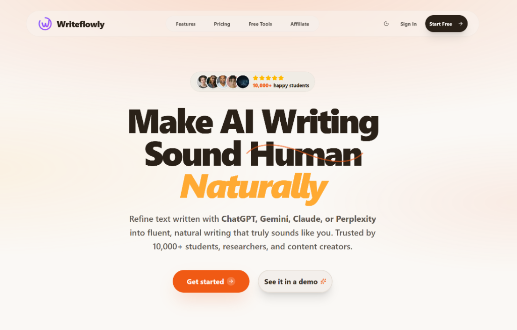 Writeflowly Dashboard